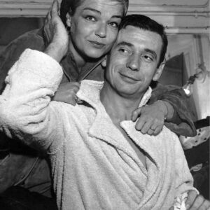 Simone Signoret et Yves Montand, 1958